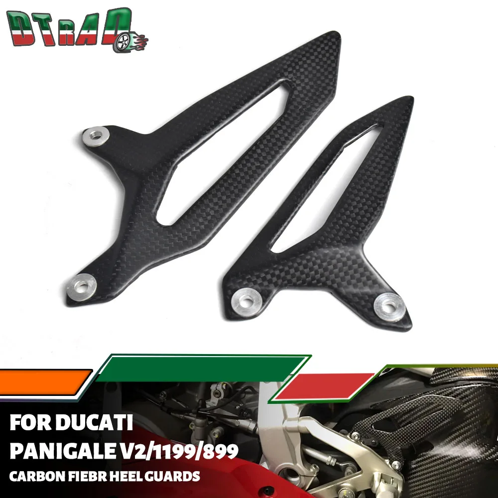 

For DUCATI Panigale V2 899 959 1199 1299 Carbon Fiber Heel Guards Heel Plates Foot Protectors Motorcycle Fairings Kits Modified