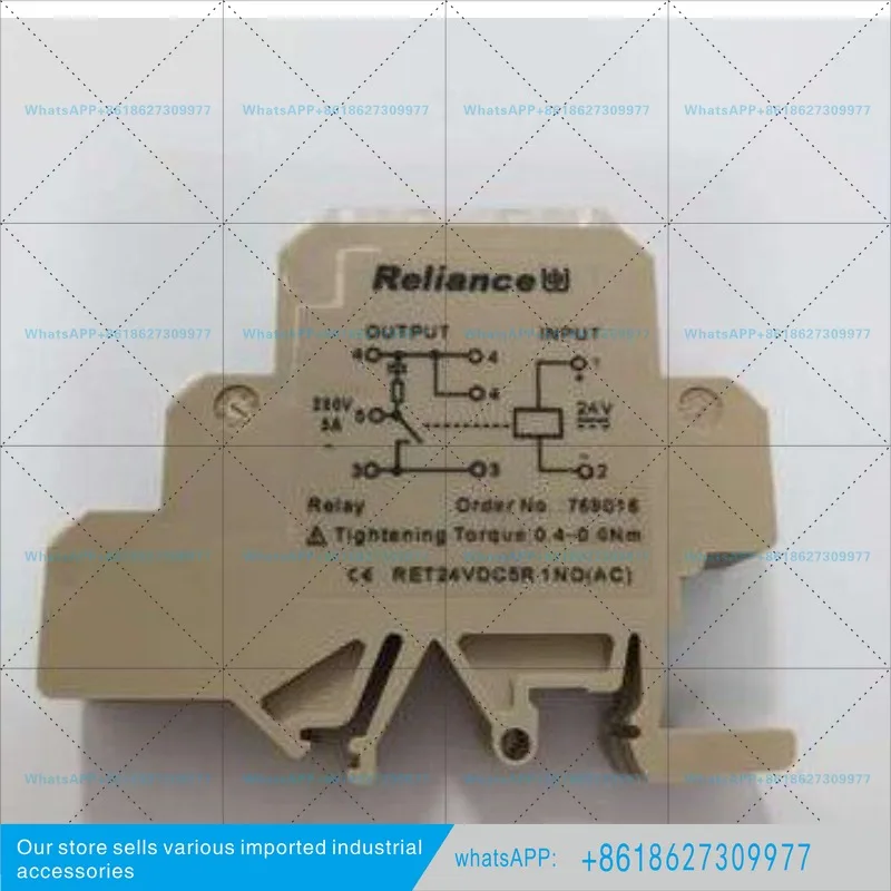 New Original Reliance RET24VDC5R1NO (AC) Relay Item No. 769017