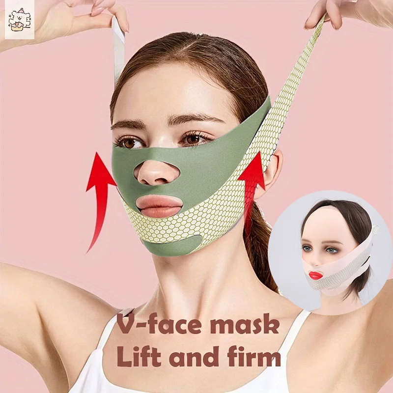 Chin Cheek Slimming Bandage Double Layer V Line Lifting Mask Face Lifting Anti Wrinkle Strap Band Sleeping Mask Beauty Health