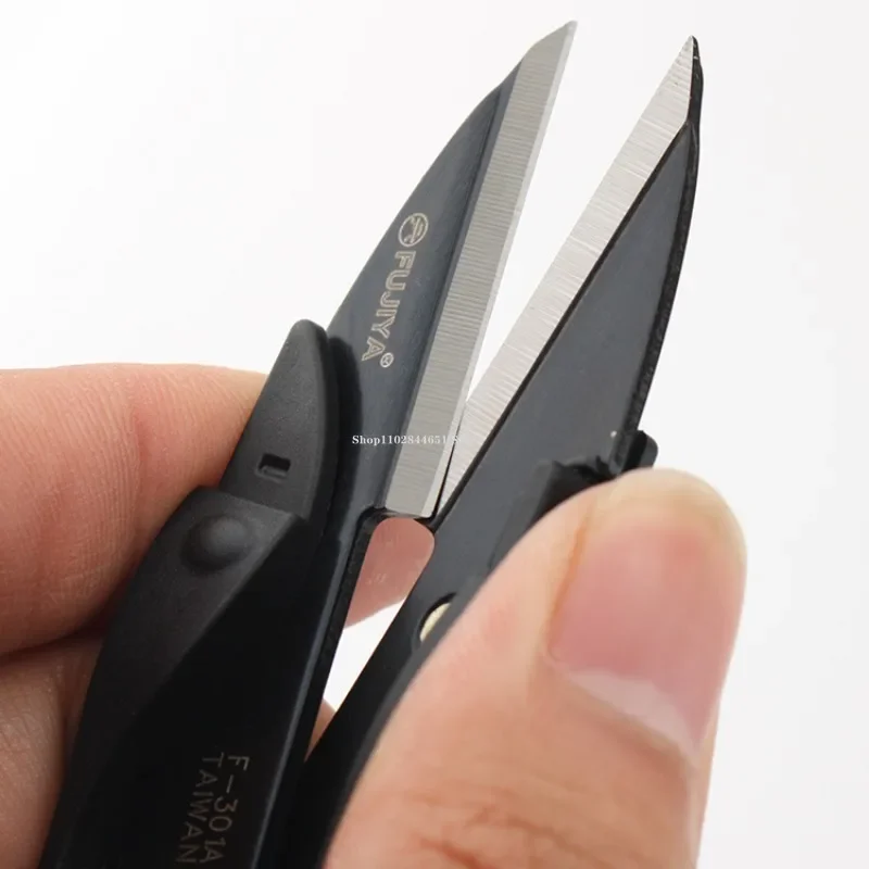 Taiwan Spring Yarn Cut Carbon Steel Leather Professional Thread Shears Handmade DIY Leather Scissors CuttingSewing Accessories