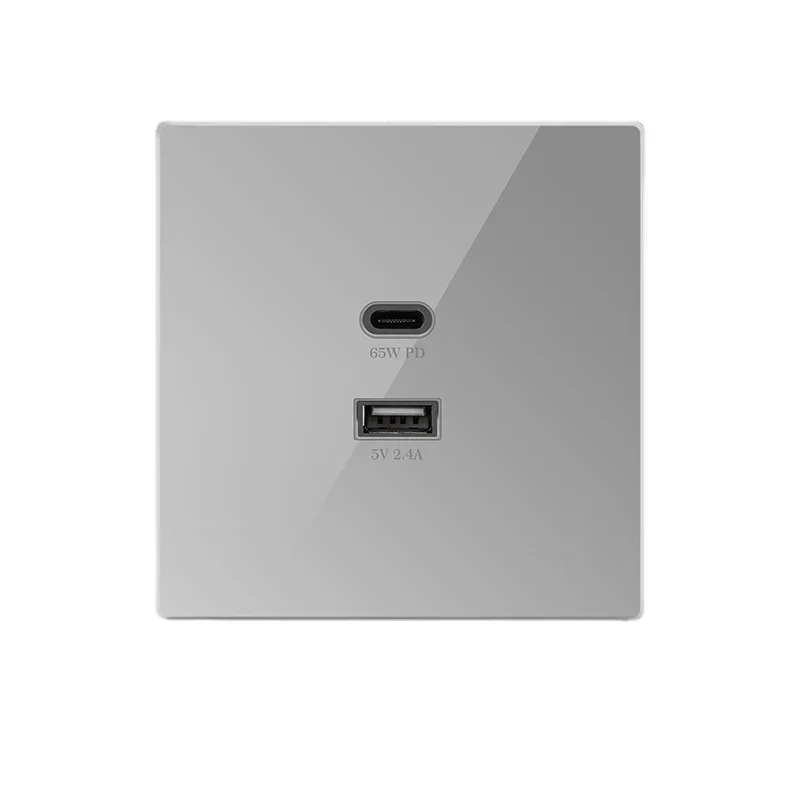 Imagem -06 - Tomada de Parede Inteligente Universal Carga Rápida Carga Super Rápida Tomada com Carregamento Usb tipo c Portas 80w 65w