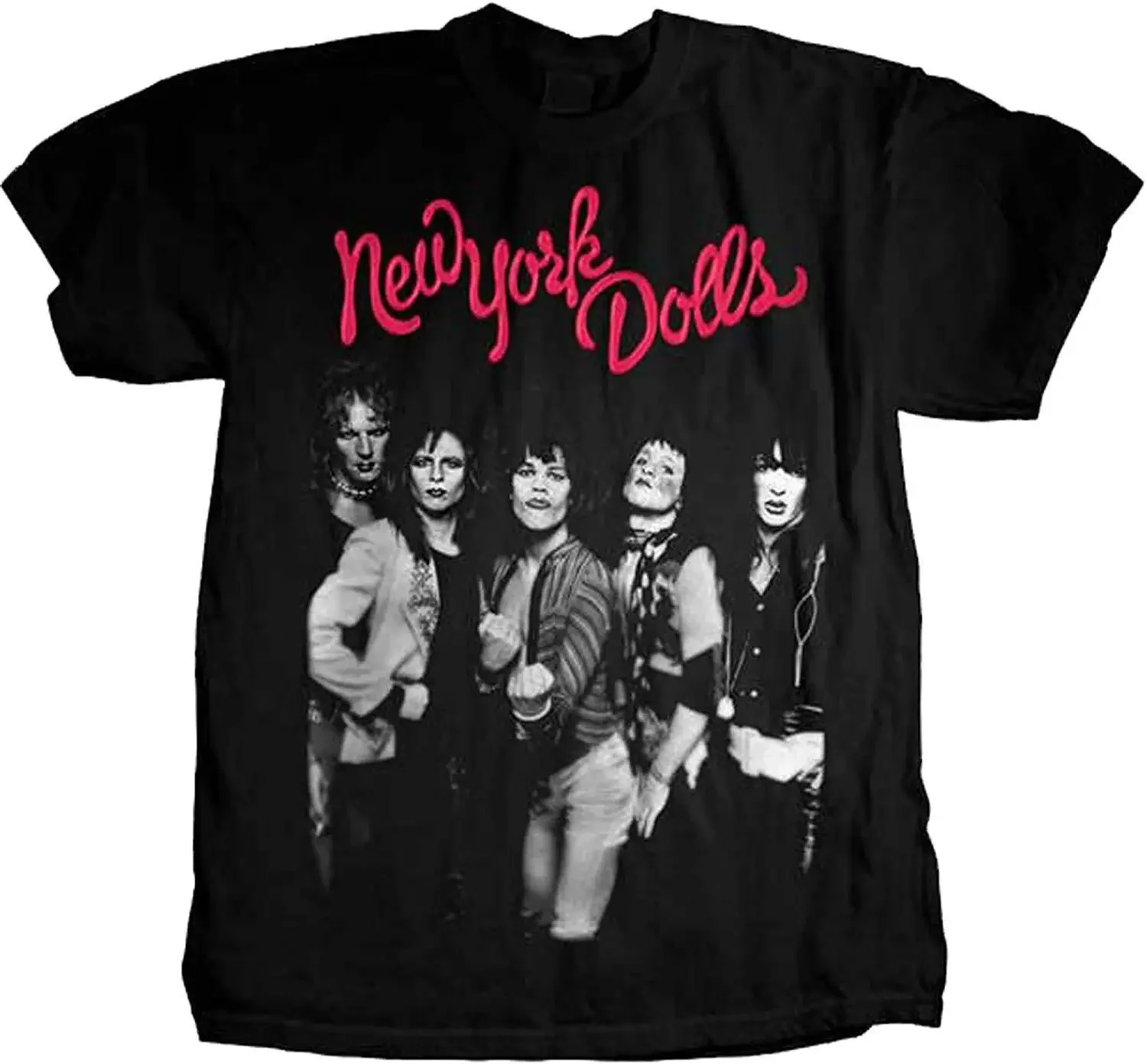 Authentic NEW YORK DOLLS Trash Photo Slim-Fit T-Shirt S-2XL NEW