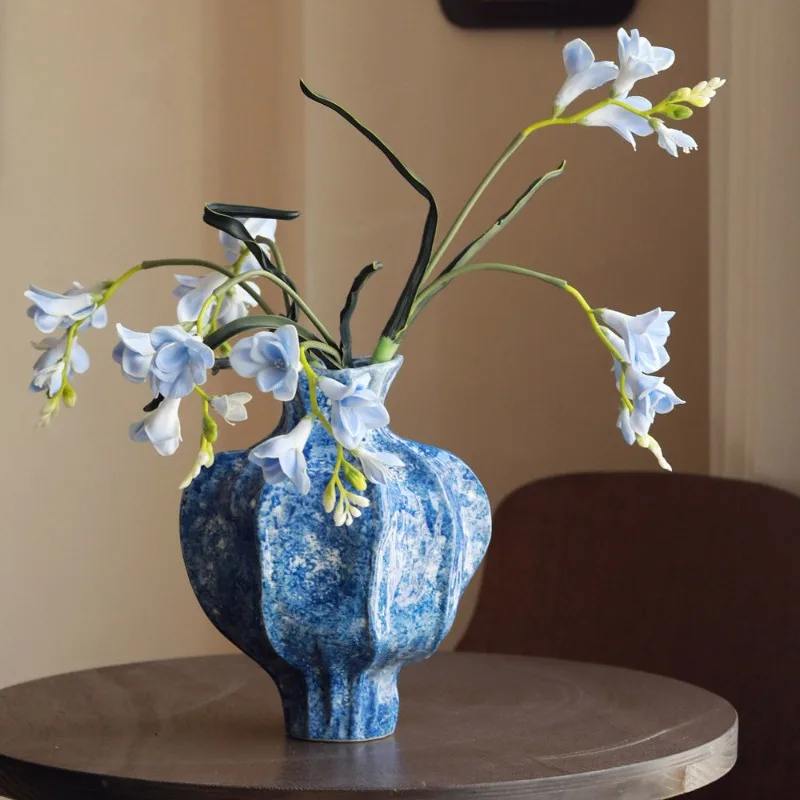 

Chinese vintage ceramic vase, high-end atmosphere, flower arranger, hydroponic living room, entrance vase
