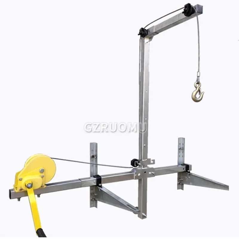 

10/15M Outside Installation Lifting Tool Crane Air Conditioning Folding Self-locking Manual Winch Assembly Air Conditioner