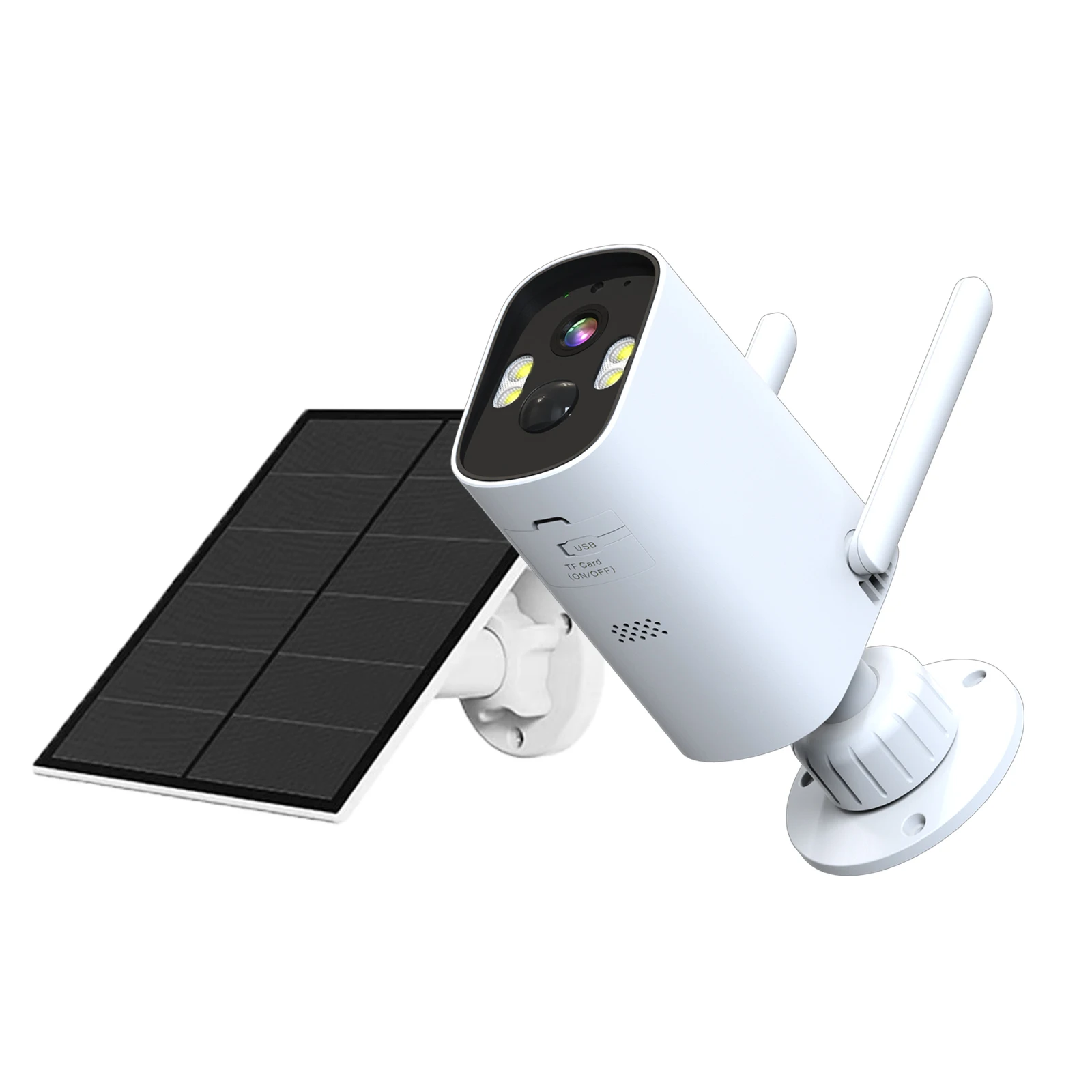 

4MP Solar WiFi Camera With Solar Panel AI Human Tracking IP66 Waterproof & Color Night Vision 24/7 Recording With Dual Storage