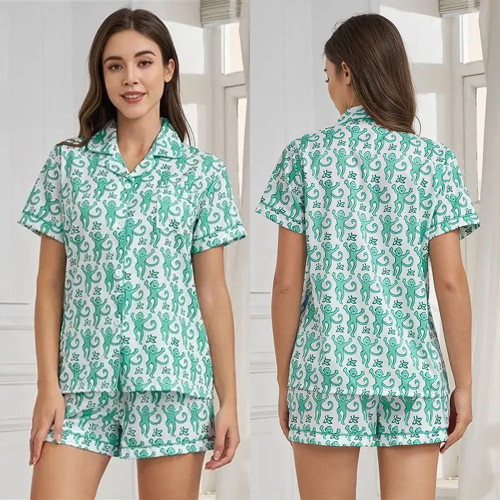 

Simple ort orts And Svel Tops Can Be Worn over a Home Suit Youth Polyester Casual Summer Clothing Set for Women