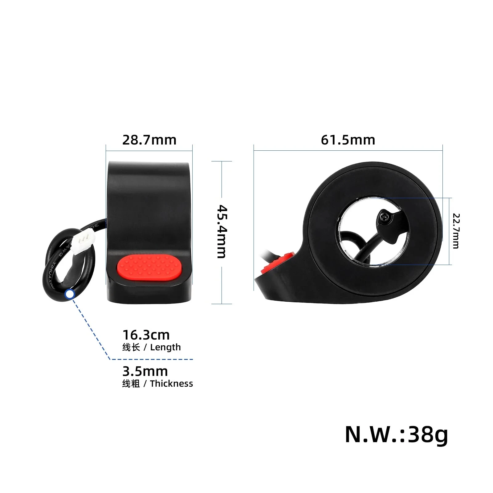 Electric Scooter Throttle Accelerator for Xiaomi M365 Pro 2 1S Finger Throttle Kick Scooter Parts