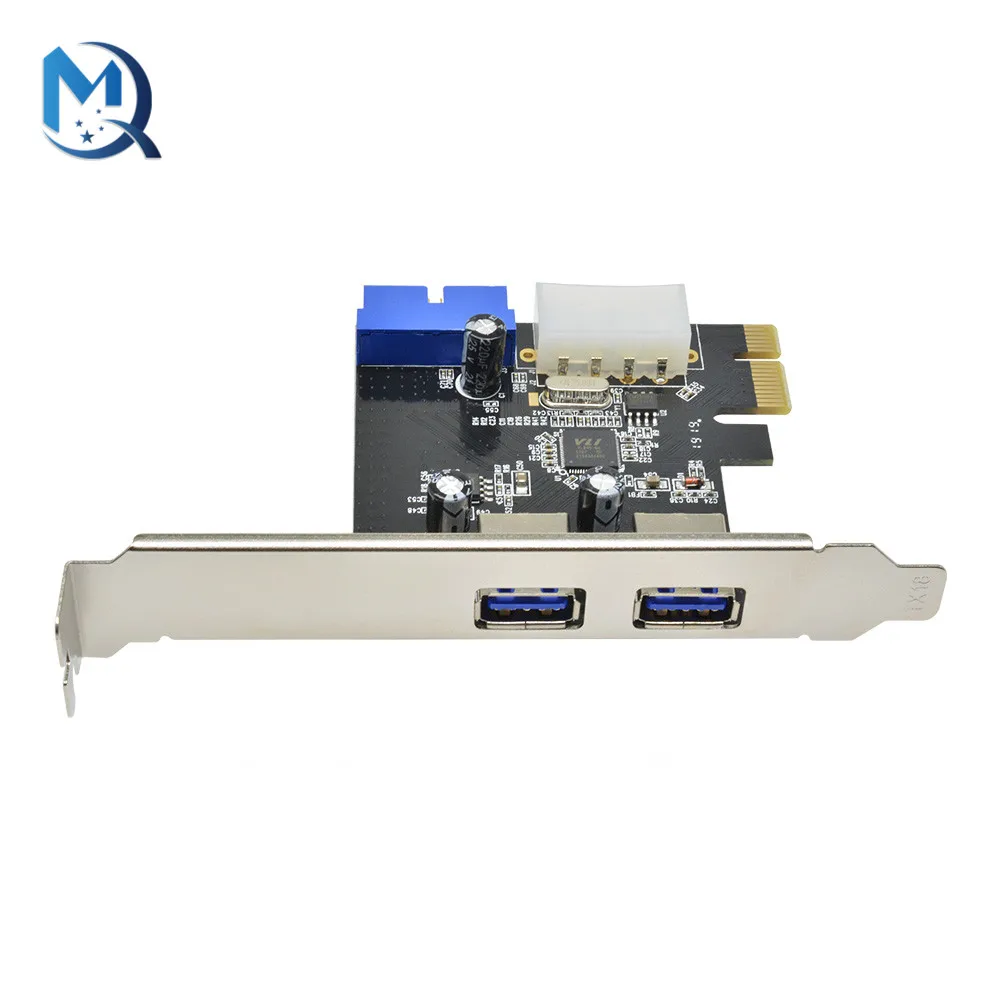 USB3 PCI express adapter PCI e to USB 3.0 20pin converter controller PCIe x1 USB 3 0 2 ports adapter USB3.0 PCI-e expansion card