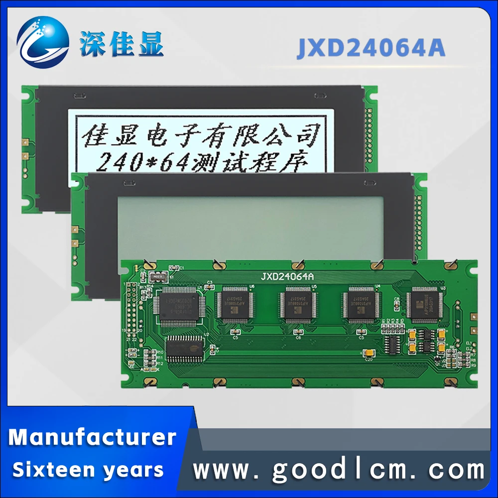 Imagem -06 - Ampla Temperatura Lcd Dot Matrix Display Tela de Porta Paralela Positiva Branca Driver T6963c Jxd24064a Fstn 240x64