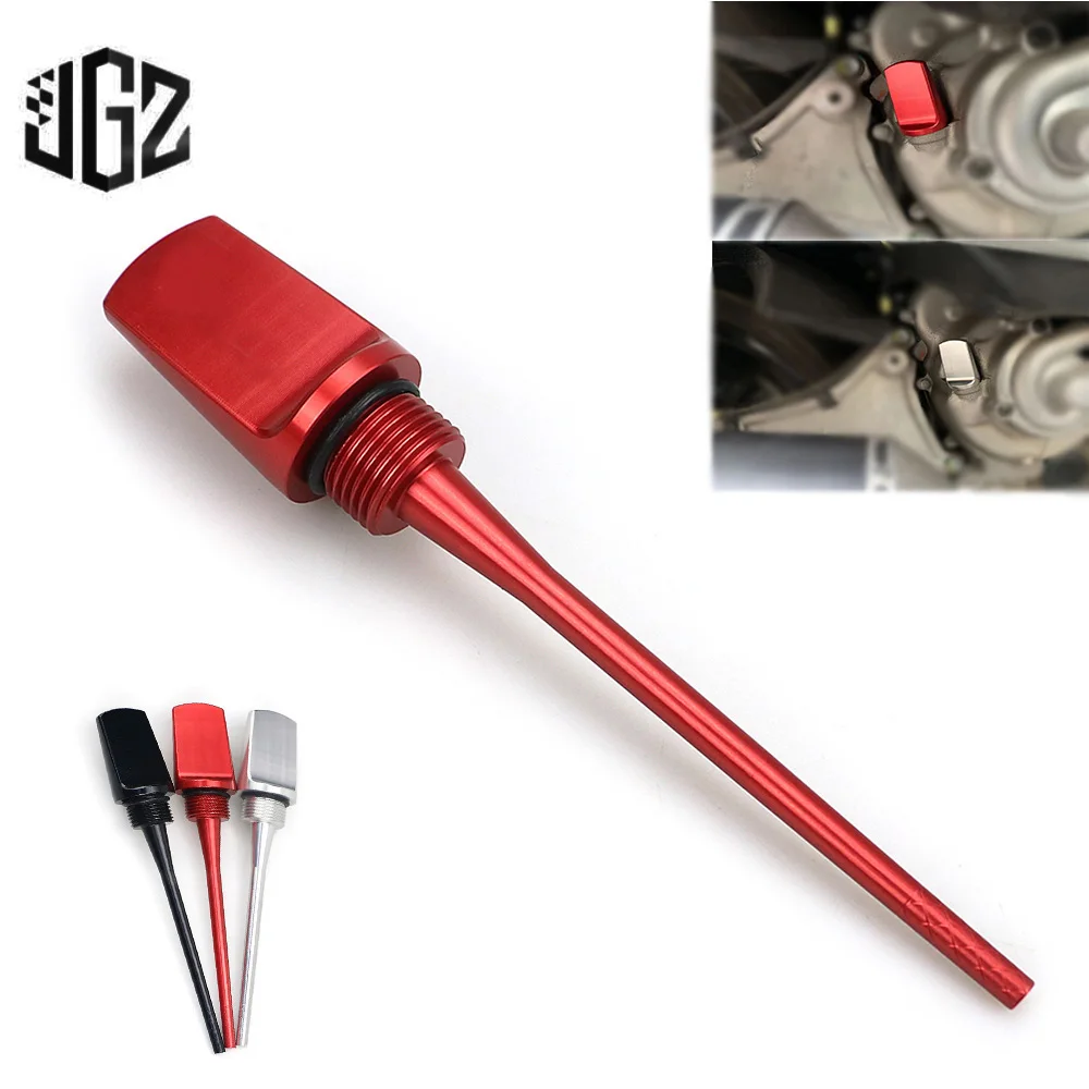 GTS Dipstick aluminiowy CNC do motocykla do spuszczania oleju zakrętka pokrywa wtyczki do VESPA GTS 250 300 HPE 2019 2020 2021 akcesoria części