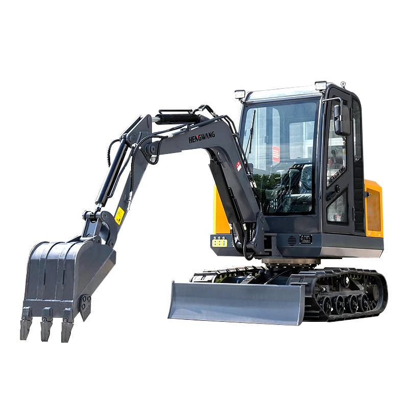 HENGWANG Mini Excavator 2.5 ton With Cab Mini Digger Hydraulic Crawler Diesel Excavator Construction Equipment China Customized