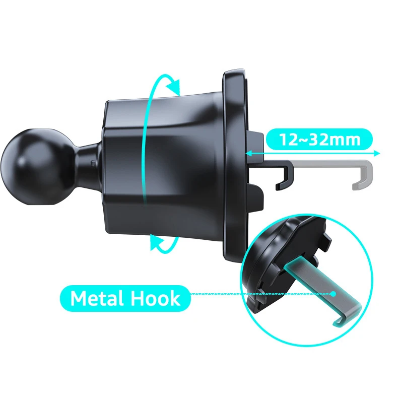 車の通気孔クリップ,17mm,磁気電話ホルダー,重力,gpsホルダー