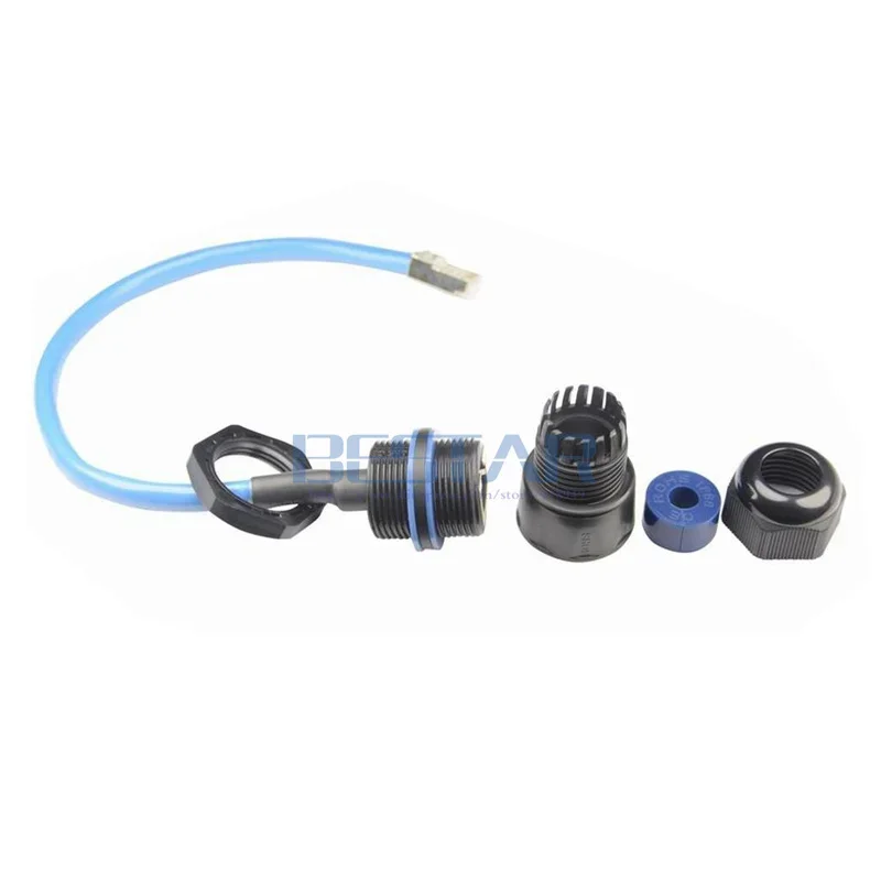 CAT6E conector RJ45 a prueba de agua CAT6 Gigabit Ethernet LAN RJ 45 AP puente de red exterior M25 IP 68 cable de enchufe impermeable 25cm