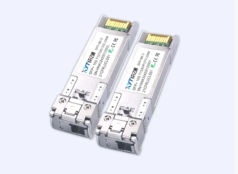 XYT XYT-SFP+T27-20 10G SFP+ BIDI Fiber Identifier 20km Single-mode Single-fiber (TX1270nm/RX1330nm) LC Compliant 802.3ae