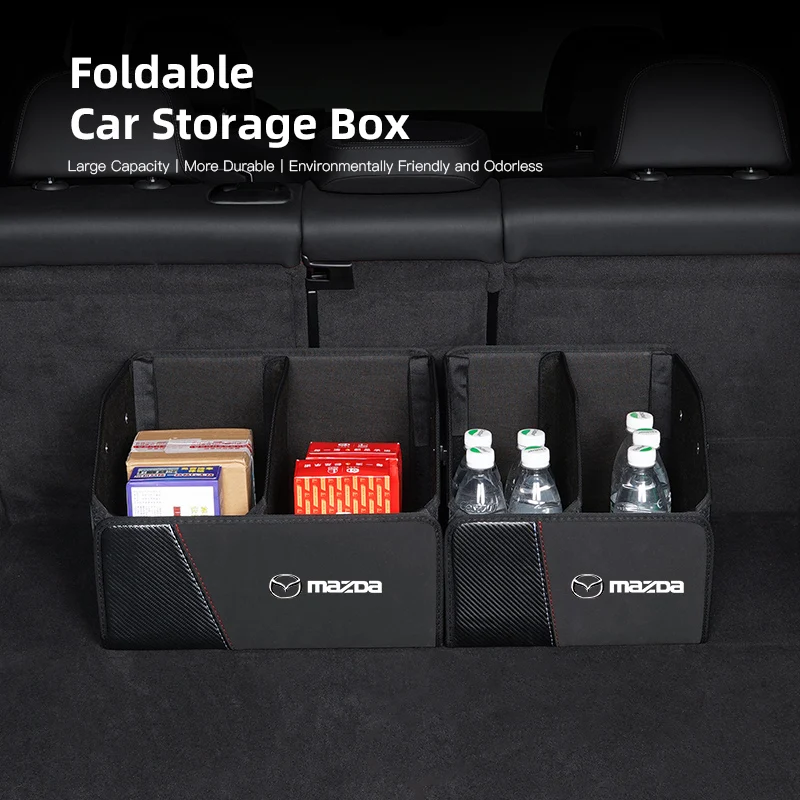 صندوق منظم صغير قابل للطي لصندوق السيارة حقيبة تخزين أدوات ترتيب لمازدا 3 6 CX5 2 CX3 CX9 MX5 RX8 Axela Demio Atenza MS