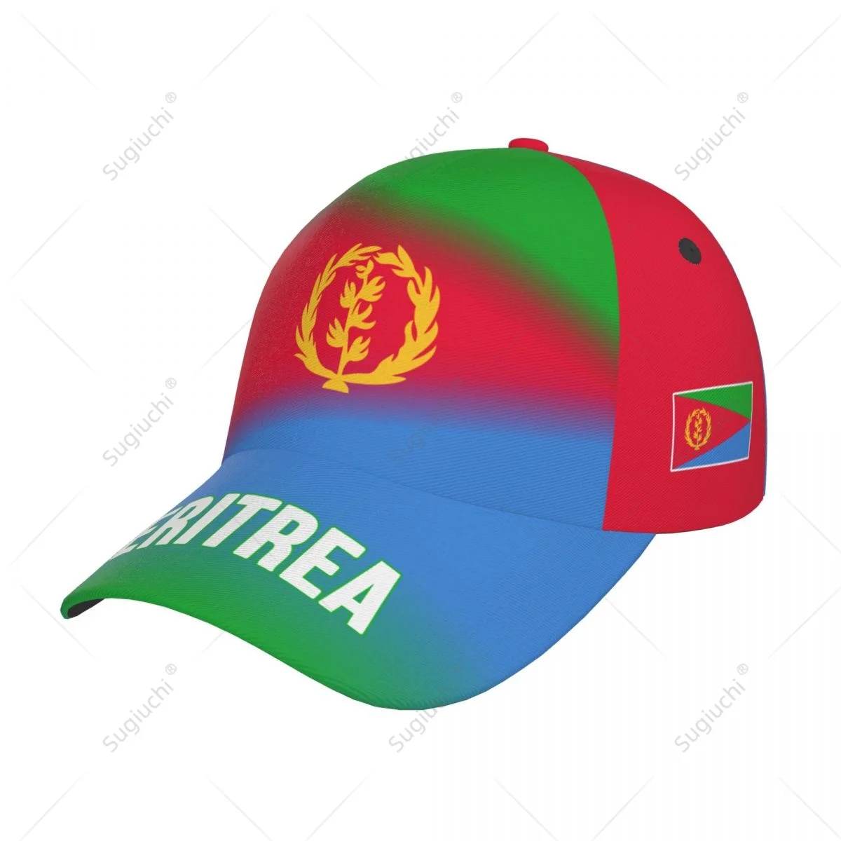 Unisex Baseball Cap Hat Eritrea Flag Gradient Color 3D Printing for Tennis Outdoor Bike Bicycle Golf Baseball Sports Fans