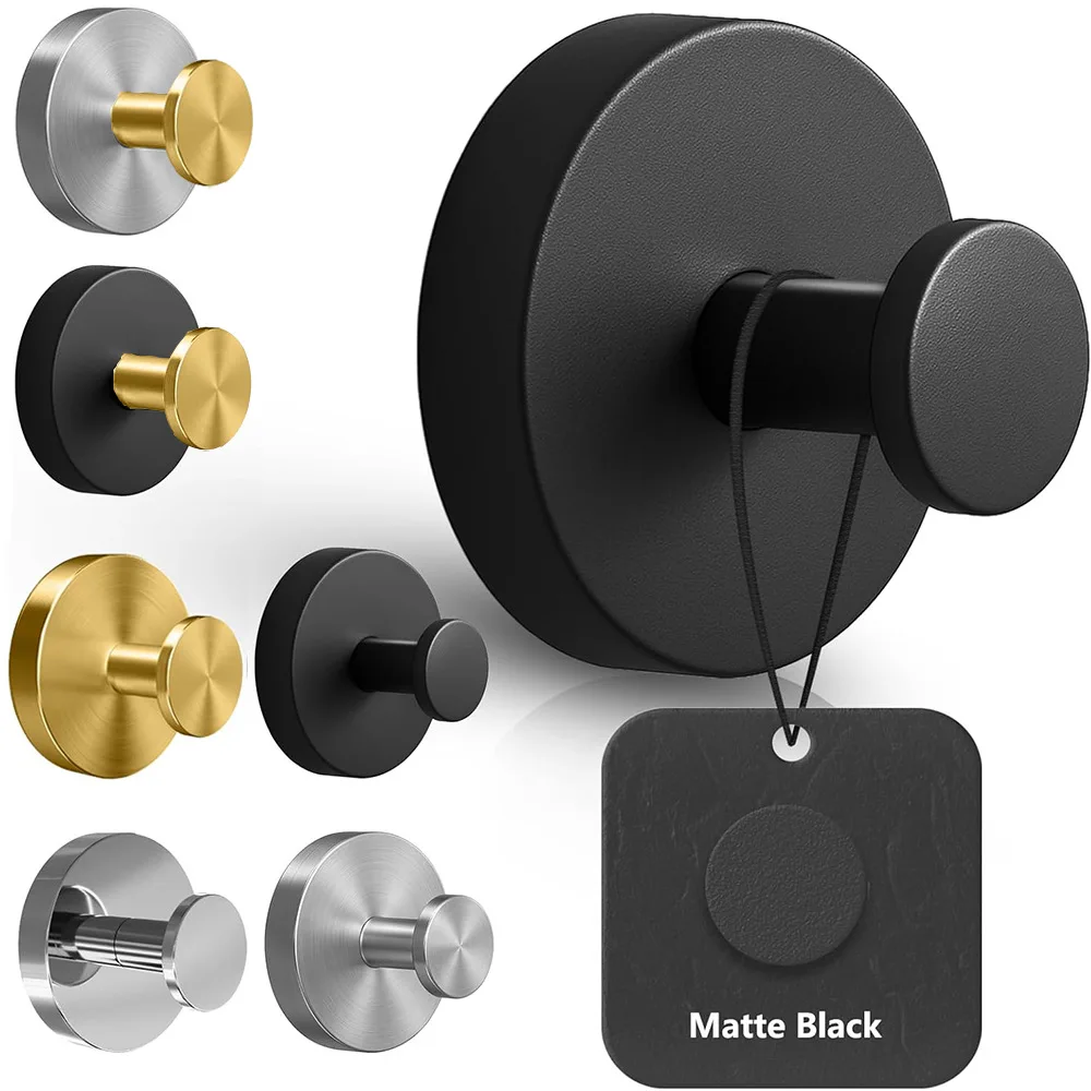 Reusable Stainless Steel Suction Cup Hook Waterproof Wall Mount Hooks Punch-free Kitchen Bathroom Wall Hanger Towel Clothes