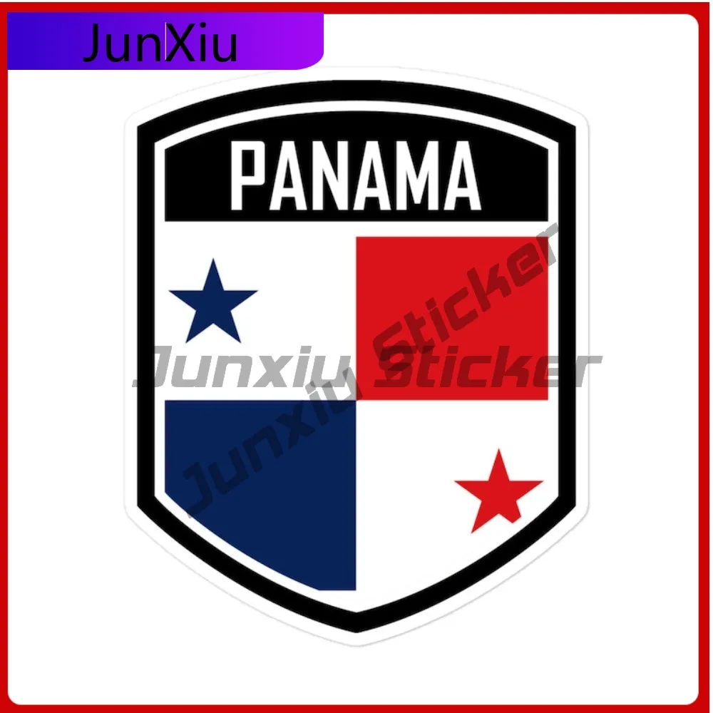 

Panama Flag Stickers Custom Trendy Vivid Color Waterproof Vinyl Decal for Rally Racing Car Protective Cover