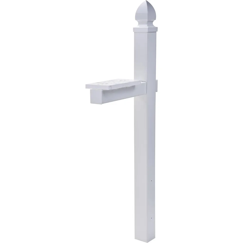 

Durable Plastic Mailbox Post, Rust-Proof & UV-Resistant, Compatible with Codes A B C WP000WAM, Easy Installation