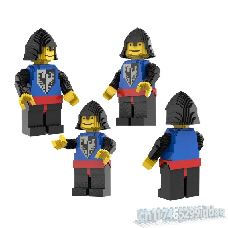 1929PCS Medieval Knight Character Building Blocks Model Creative Assembly Toy Castle Guard Display Collection Decoration Gifts