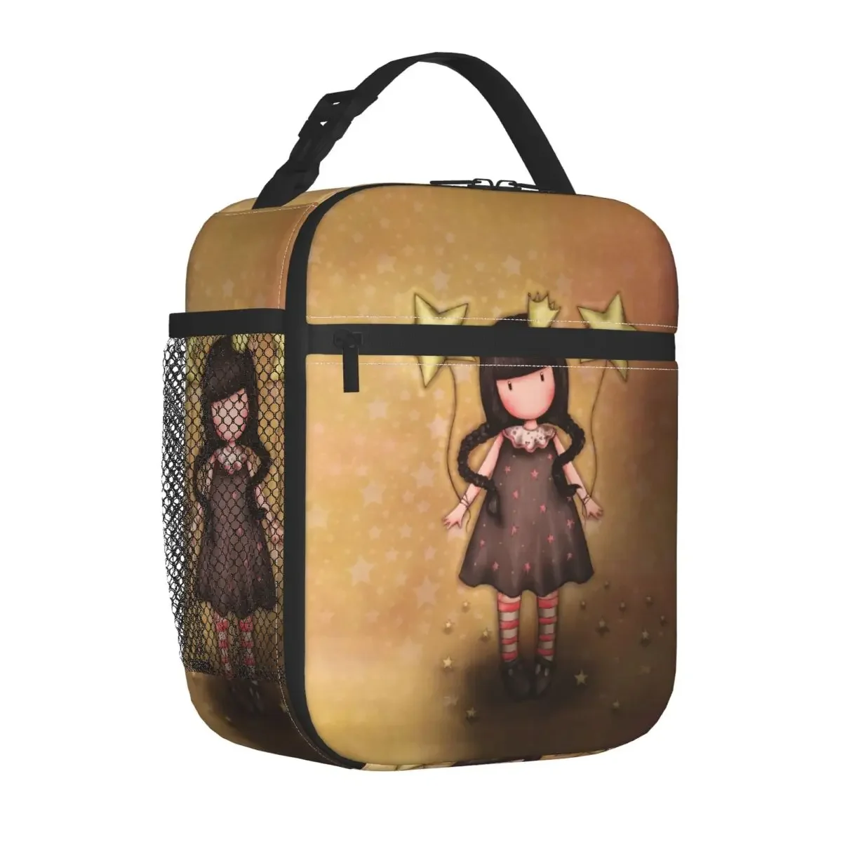 

Santoro Gorjuss Doll Insulated Lunch Bags High Capacity Art Cute Reusable Cooler Bag Tote Lunch Box School Picnic Men Women