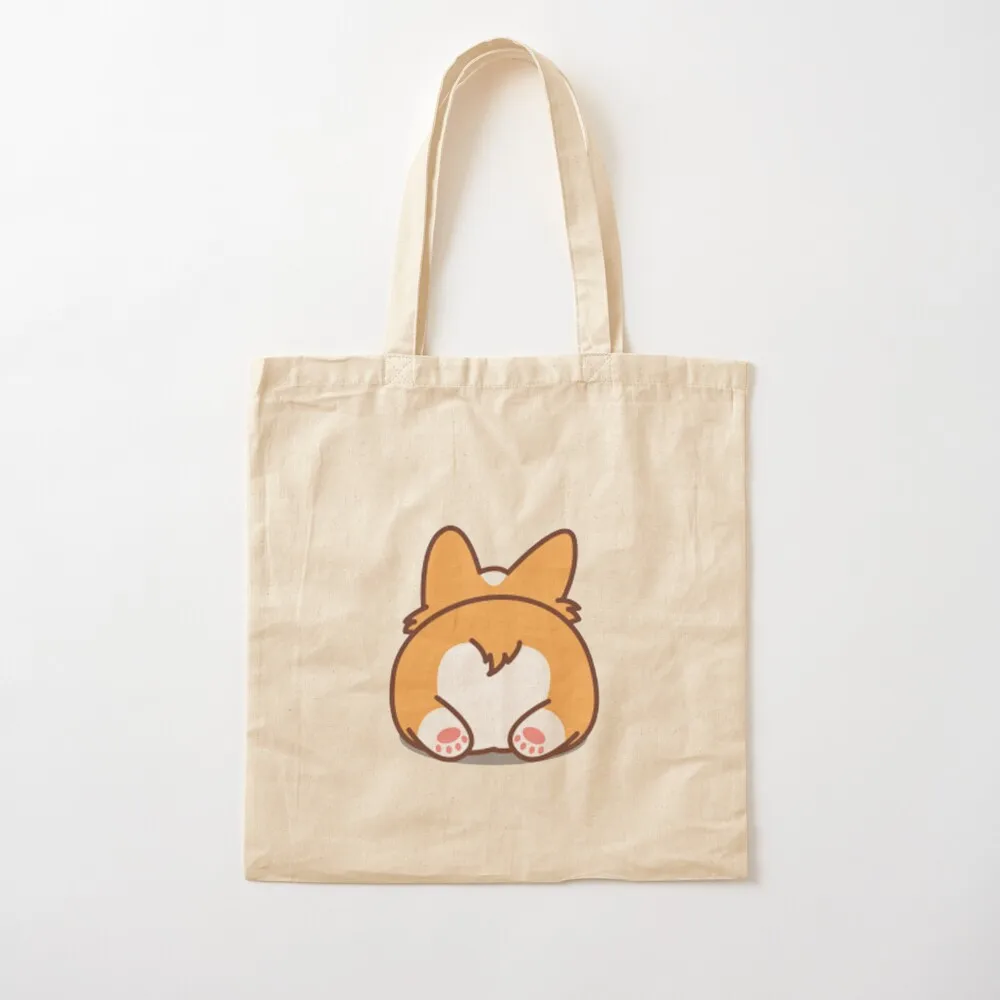 Cute Corgi Butt Tote Bag reusable shopping bag shopping bag logo Canvas cute pouch