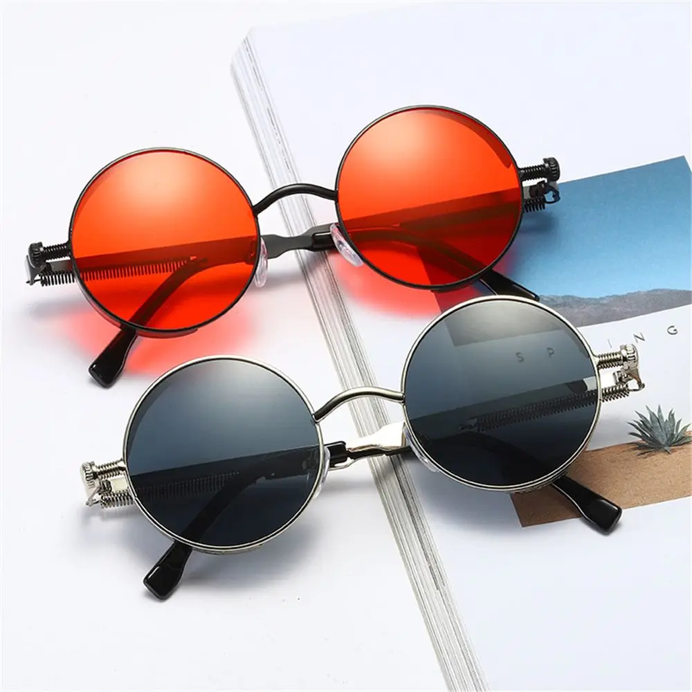 

Vintage Retro Metal Frame UV400 Protection Steampunk Sunglasses Gothic Sun Glasses Eyewear