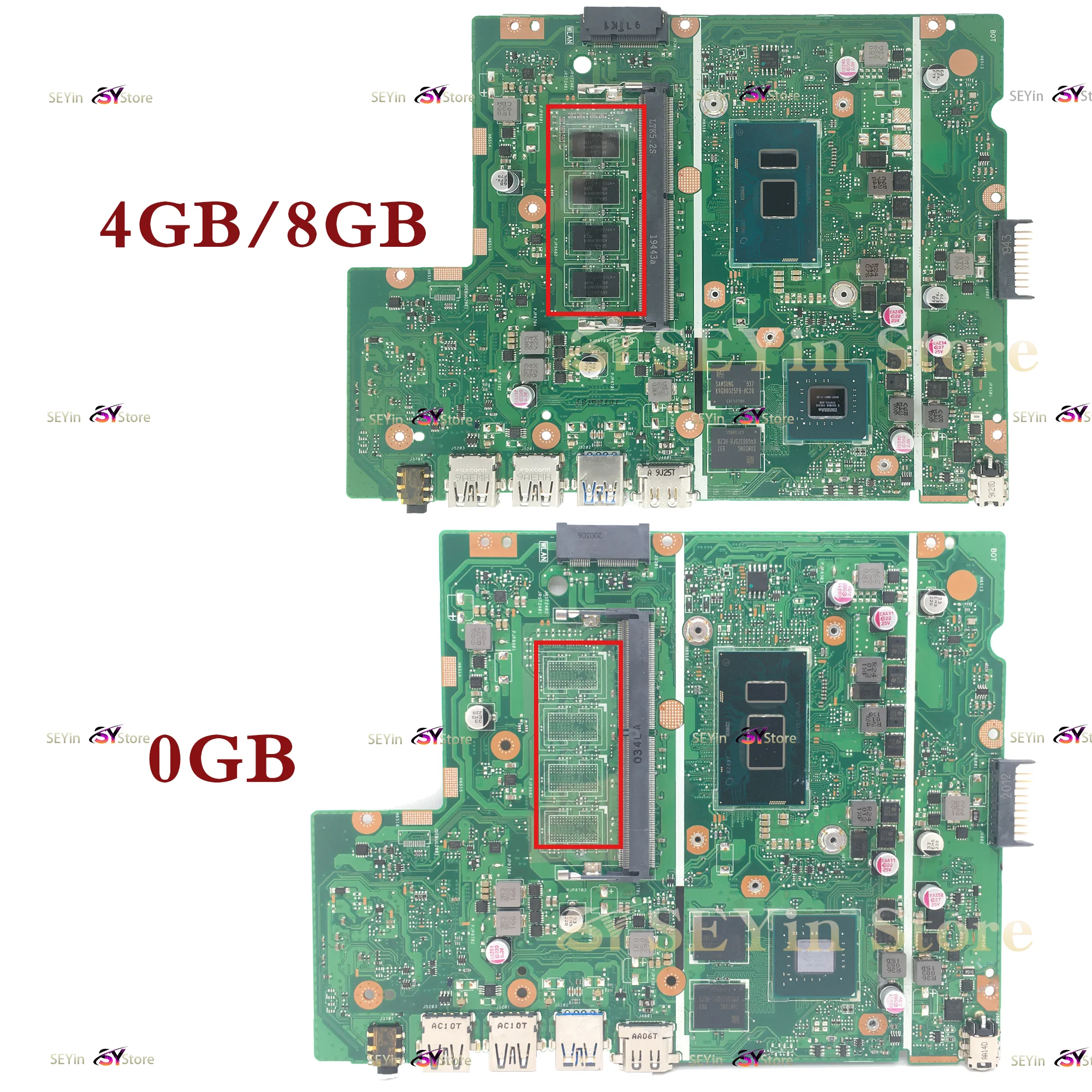 X540U Mainboard For ASUS X540UV X540UB X540UBR A540U X500U P540U K540U F540U Laptop Motherboard 4405u 4417u i3 i5 i7 V2G