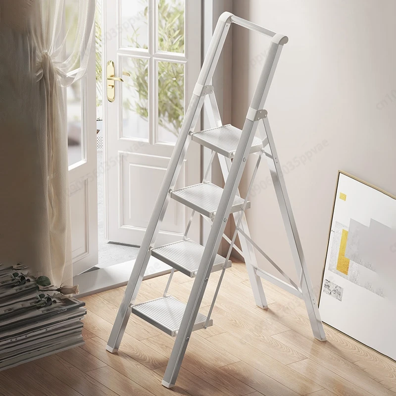 

Алюминиевая рамочная лестница, складная телескопическая многопозиционная стремянка с противоскользящими ножками для ремонта и уборки дома