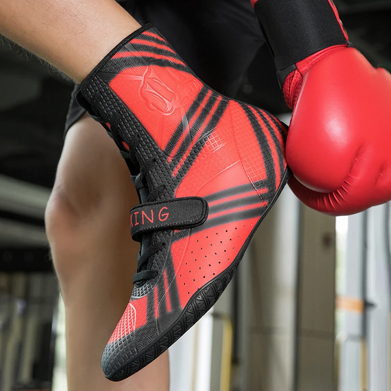 

Professional Boxing Wrestling Shoes Rubber Sole Breathable Combat Shoes Durable Sports Casual Shoes Men's Boxing Shoes Women's S