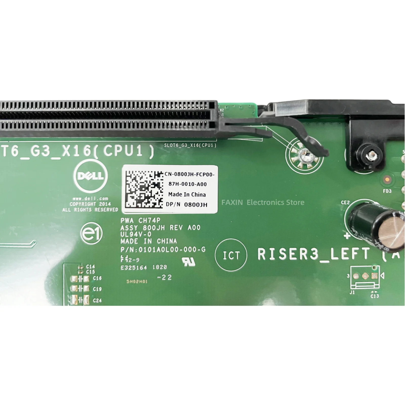 Original For Dell R730 R730XD Server RISER3 Function Expansion Card PCI Card CN-0800JH 0800JH 800JH