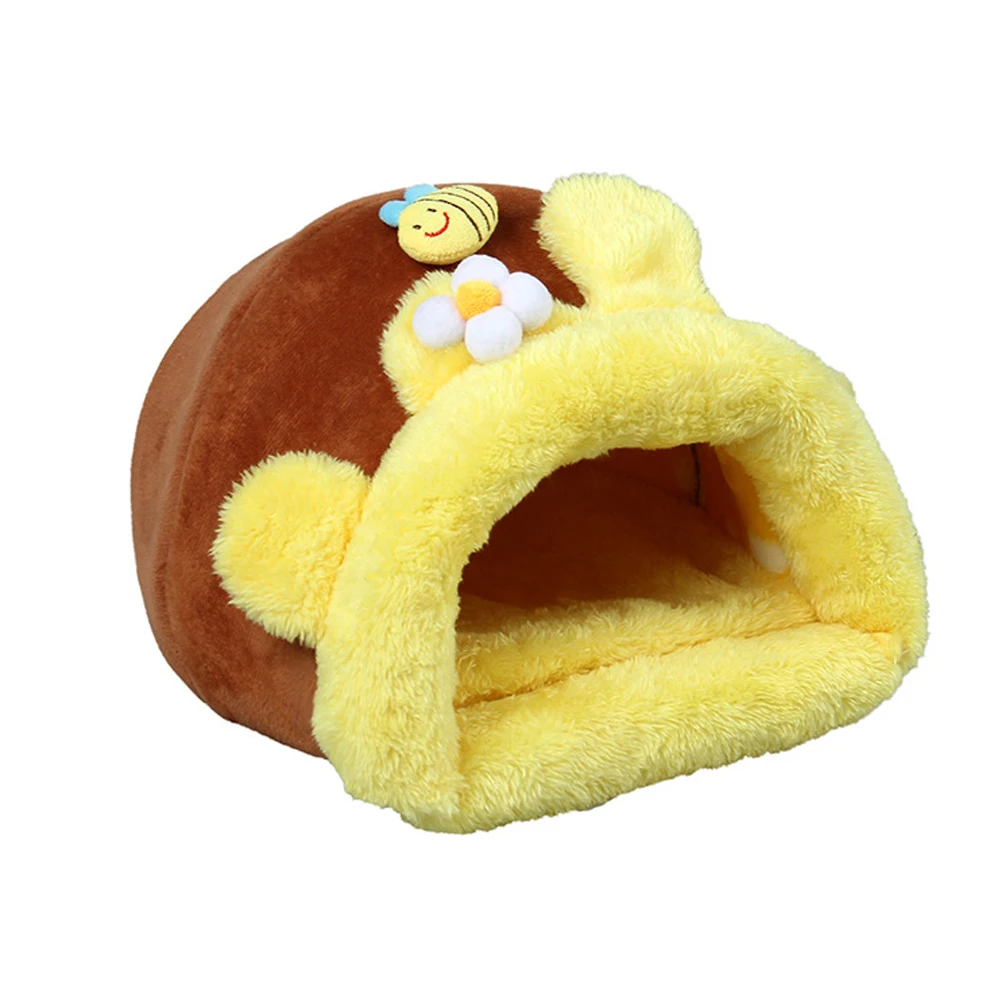 

Nest Car Seat Pet Bed Warm Hamster Half Closed Squirrel Guinea Pig Chair