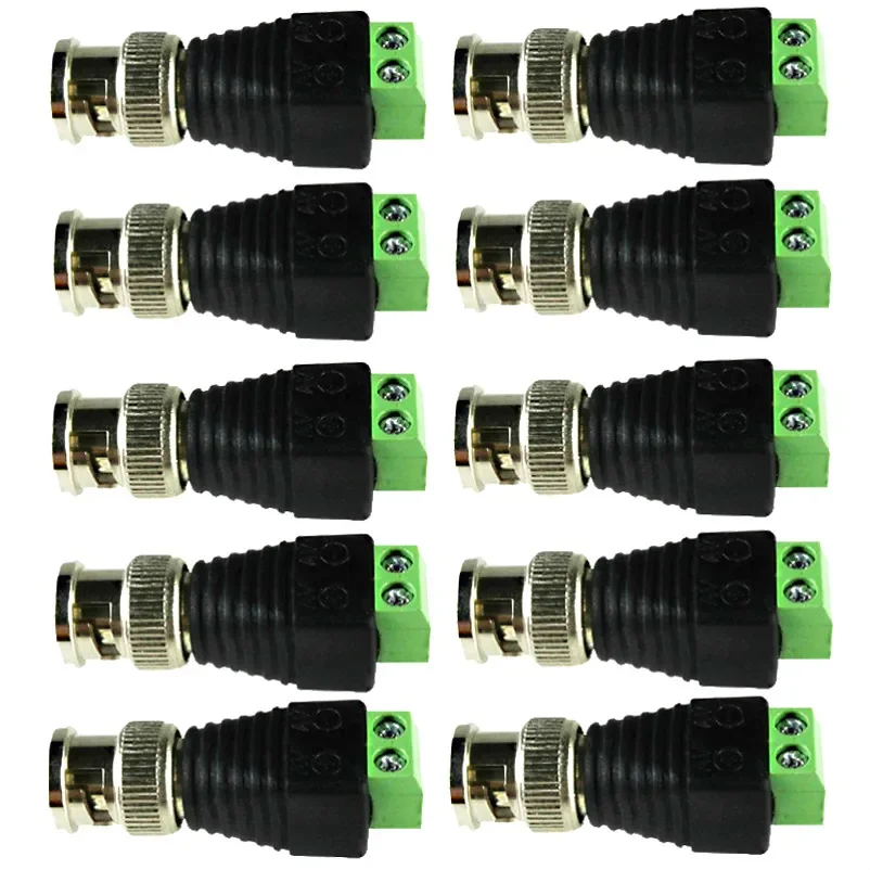 Free Shipping 2/5/10PCS BNC CCTV Connectors for AHD Camera CVI Camera TVI Camera CCTV Camera Coax/Cat5/Cat6 Cables