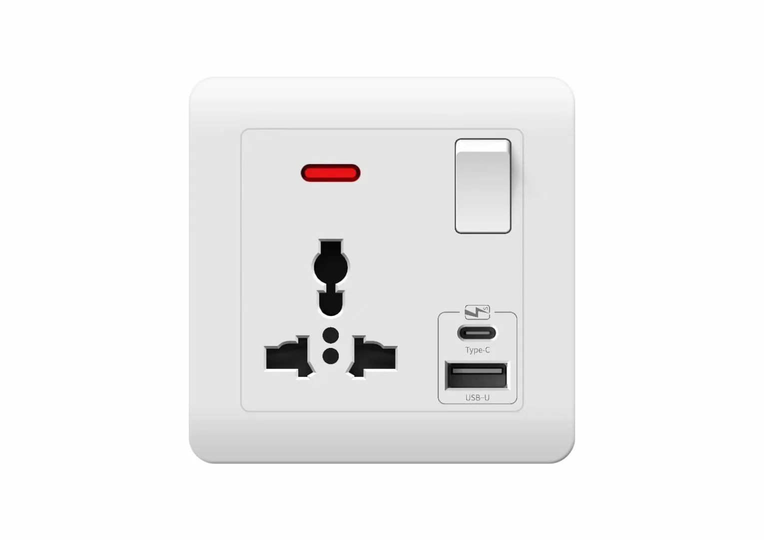 Picture 7: 86 Type IP66 Outdoor Waterproof Socket, Universal Multi-Function Power Socket With USB Type-c Charging With Switch Control