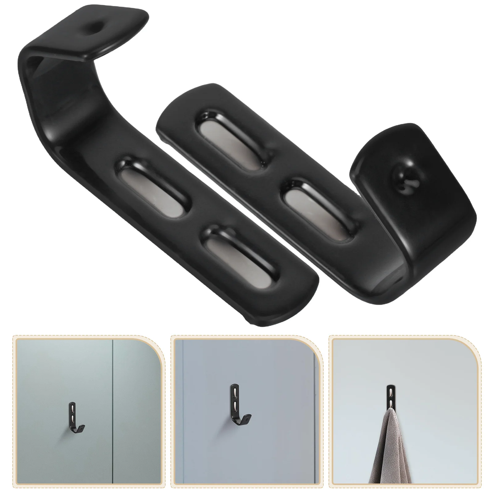 

2Pcs Coated Ladder Hooks Heavy Duty Metal J Hangers Space Saving Bed Ladder Brackets for Bunk Loft Bed Storage Utility Hooks