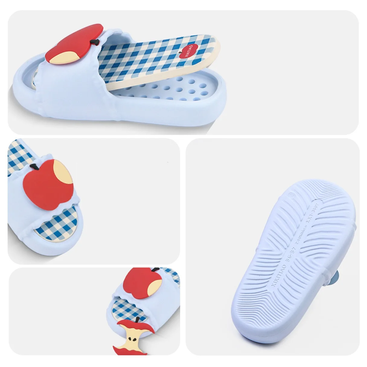 Mulher fruta mordida-maçã slides casa sapatos para mulheres verão único chinelo criativo presentes de aniversário novo inspirado maçãs chinelos