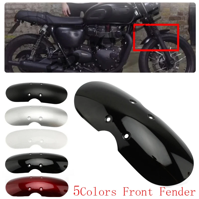 

For Triumph Scrambler 01-16 5 Colors Cafe Racer Motorcycle Short Front Fender Mask Motorbike Splash Mudguard Fairing Chopper fit