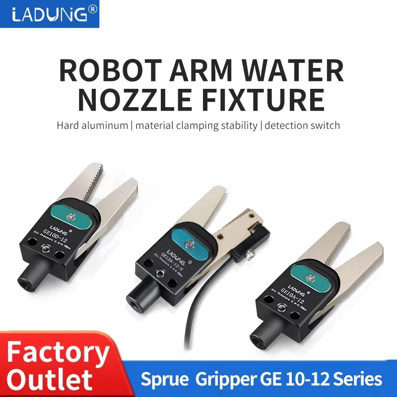 GE10A-12-N Air Pneumatic Magnet Electric Jaw Air Cylinder Robotic Claw Robot Sprue Gripper