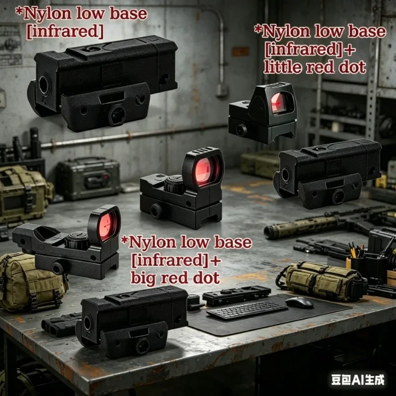 Último Lançamento: Mira Laser Infravermelha Red Dot, Suporte de Nylon, Trilho Estendido de 20mm para Airsoft e Jogos CS
