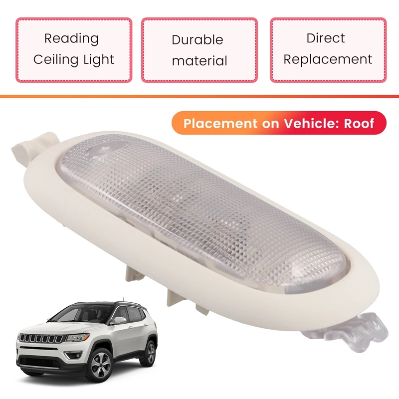 Beige Roof Dome Light With Switch Reading Map Lamp 5JG55DW1AD 5JG55HDAAD For Jeep Patriot Compass Chrylsler 5JG58TL2AD