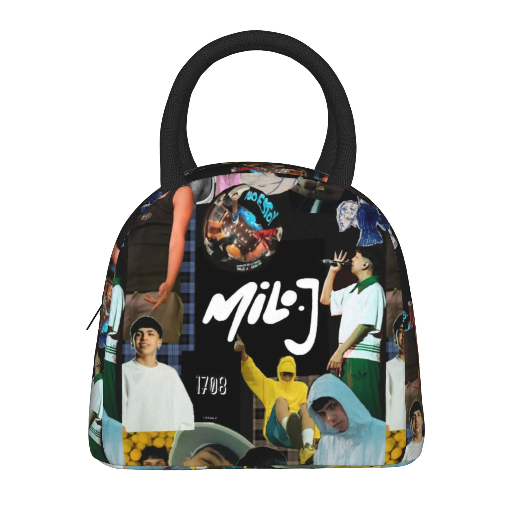 Milo J Rapper Music Album Tour Merch Insulated Lunch Bag For Picnic  Food Container Reusable Cooler Thermal Lunch Boxes