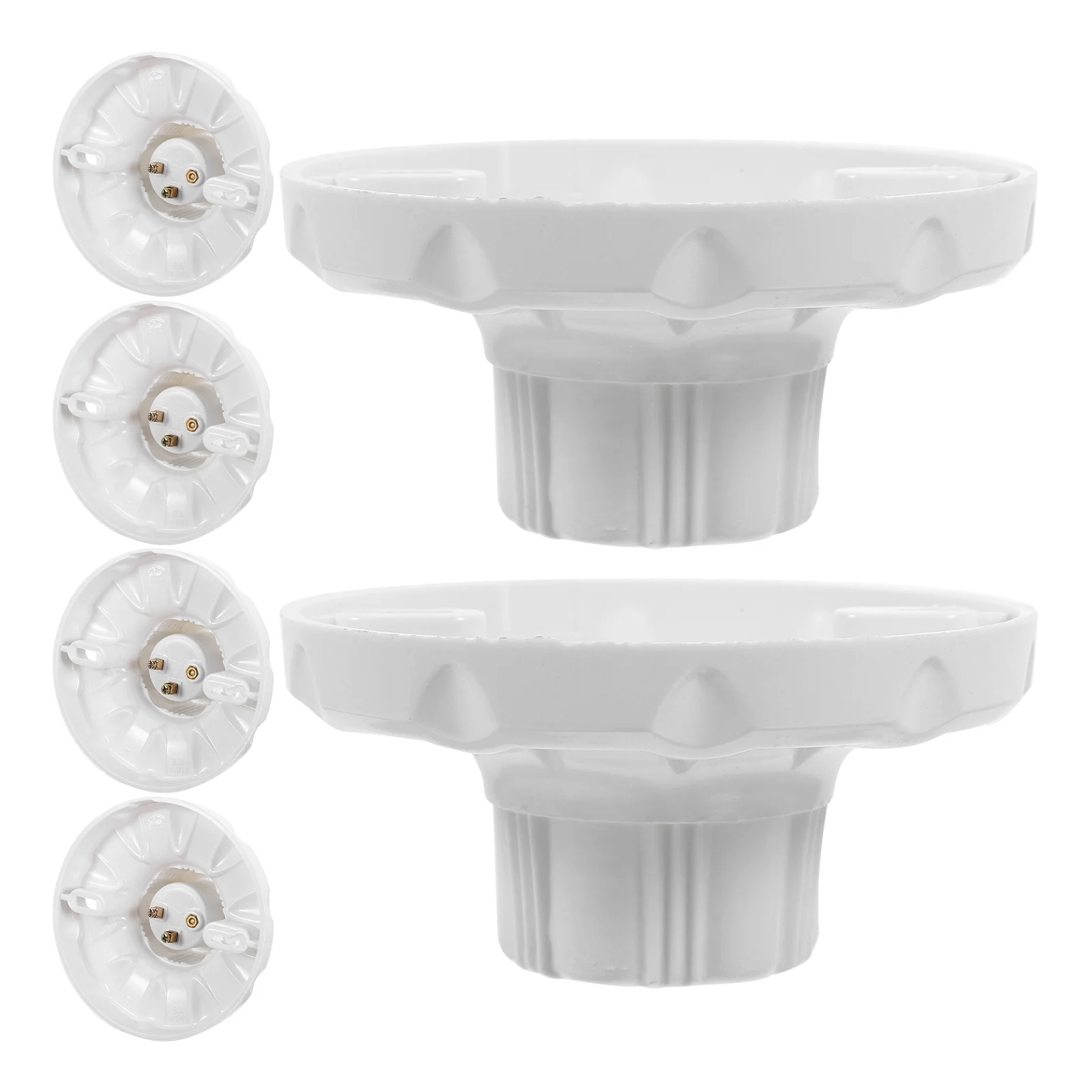 

6Pcs Durable E27 Lamp Holder Flameretardant Bakelite Light Socket Base Ceiling Fitting Ceiling Light Fitting E27 Socket