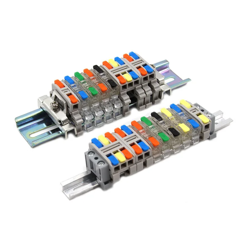 Draad Elektrische Connector 1 2 Pin Splicing Terminal Blokken Led Strip Verlichting Quick Mini Connectors Dirigent Conector Met Base