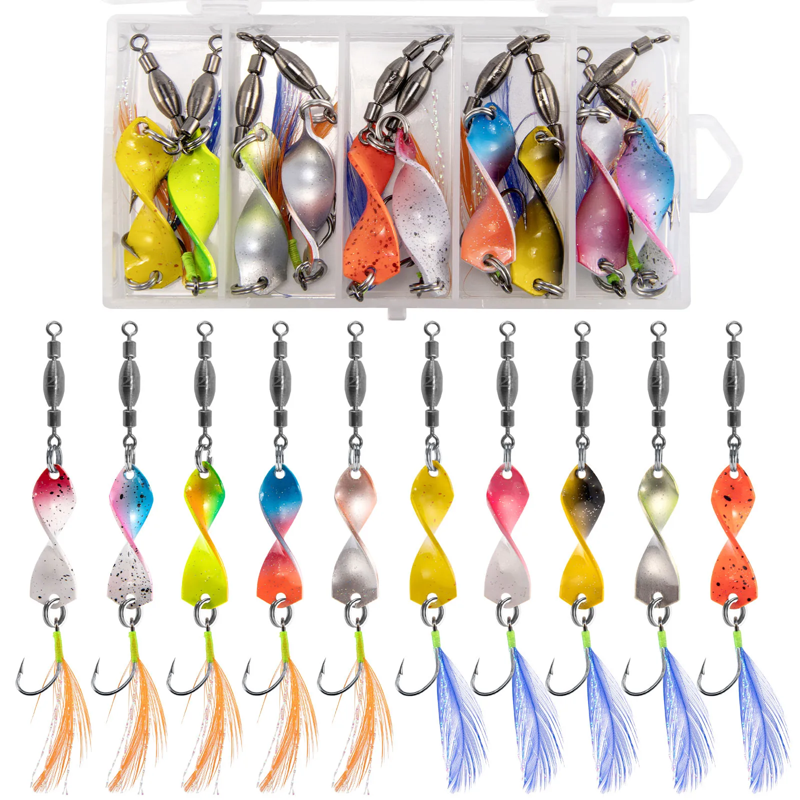 5/10Pcs Fishing Met… - image