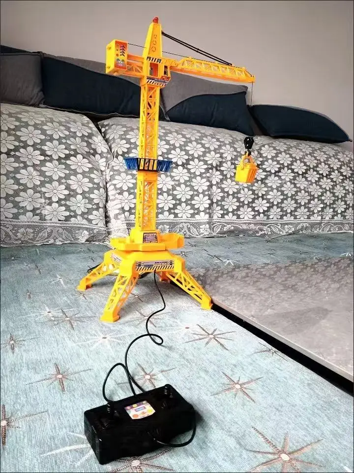 Symulacja Koparki Zabawka Nowy Dziwny Sterowany Przewodami Żuraw Budowlany Zabawki Przewodowy Pilot Zdalnego Sterowania Samochód RC Prezent dla Dzieci