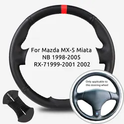 Customized Car Steering Wheel Braiding Cover For Mazda MX-5 MX5 Miata NB 1998-2003 2004 2005 RX-7 RX7 1999-2001 2002