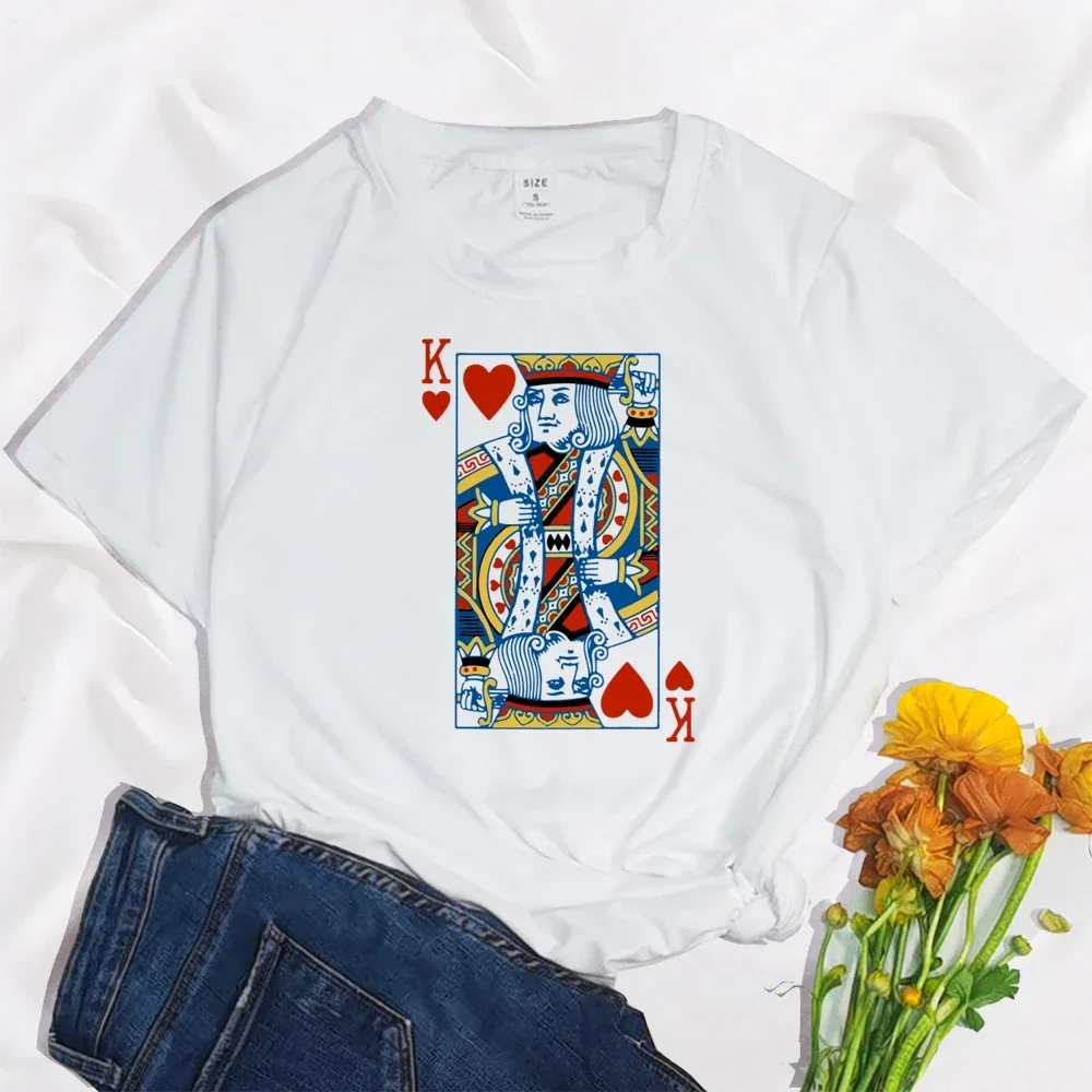 Heart Bridge Deck of Cards Group Costume T-Shirts Poker Outfit Cards Women&Men Matching Playing Cards for Casino Party Costume