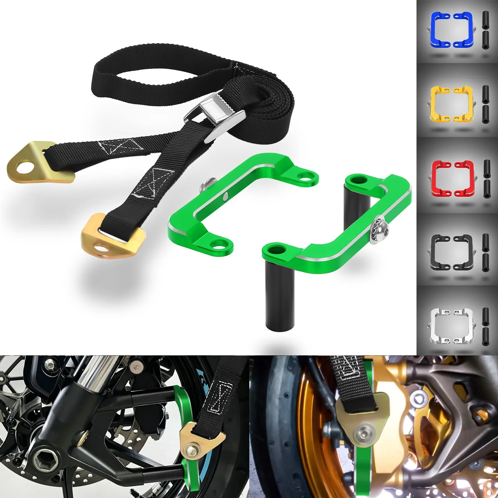 For KAWASAKI ZX6R/6RR ZX10R ZX12R ZX14 Lowering Strap & Brackets &Delete Spacers 108mm