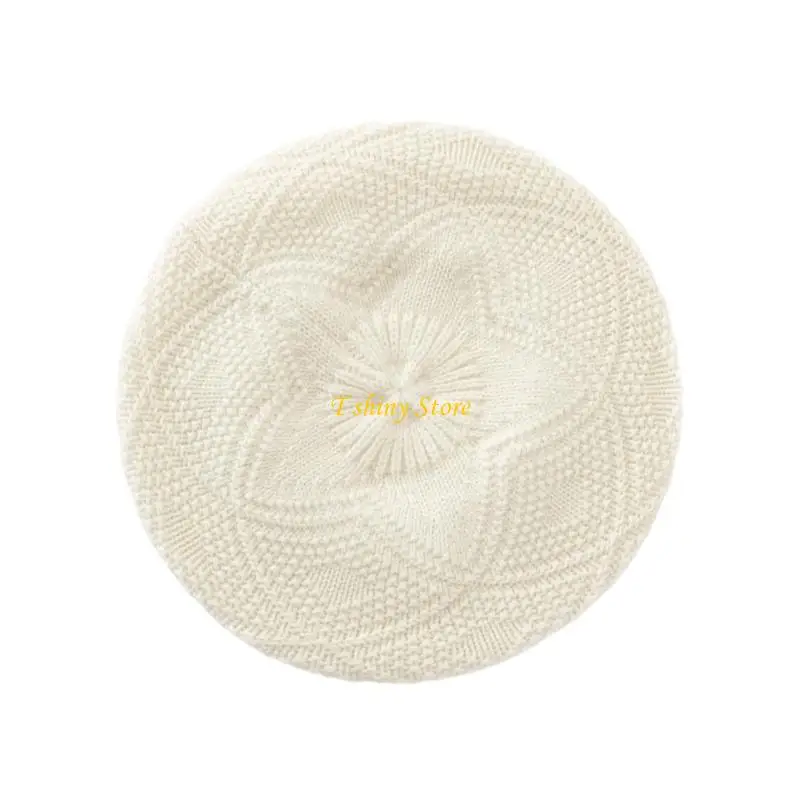 N58F Brimless Hat with Radiating Texture, Shaped Paneled Construction for Cold-Weather Wear and Compact Storage