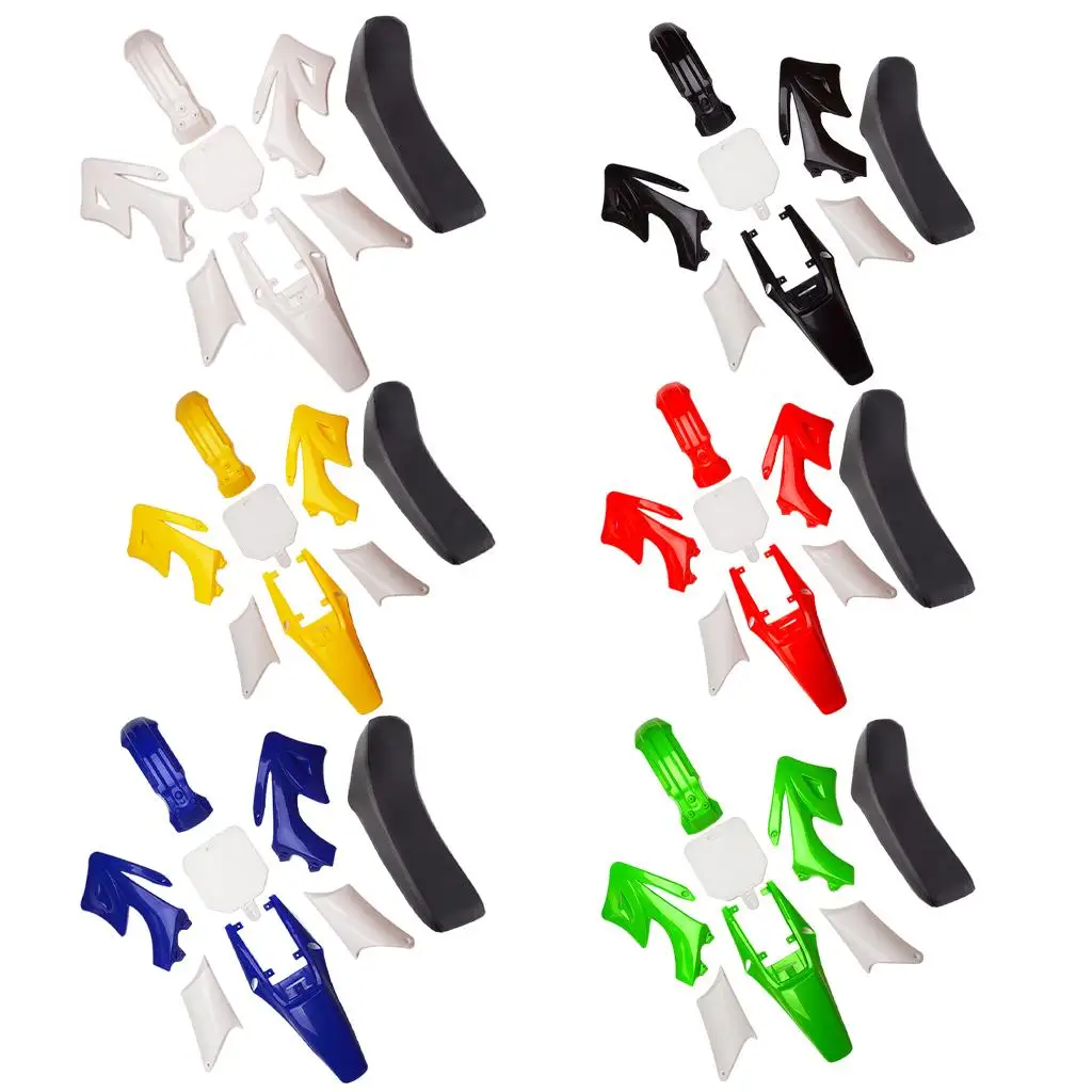Fairing Fenders Seat Cushion Set Full Shell Motorcycle Side Panels Covers for 110cc 125cc SSR XR50 Adventure